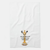 「#1調理師 – 私たちは、あなたが調理師する道具を崇拝する」 キッチンタオル (縦)