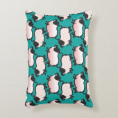 1豚ユーモアのある年誕生日選択カラーアクセントP アクセントクッション (正面(垂直))