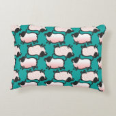 1豚ユーモアのある年誕生日選択カラーアクセントP アクセントクッション (裏面)