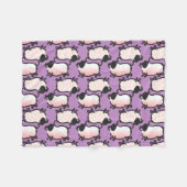 1豚ユーモアのある年誕生日選択カラーフリース フリースブランケット (正面(横))