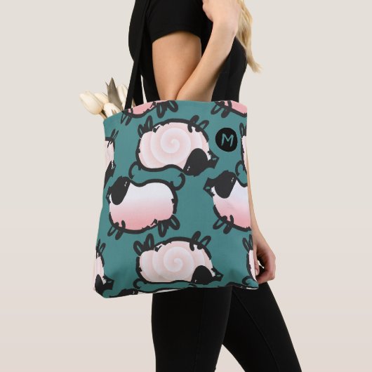 1豚ユーモアのある年2019モノグラム選択カラーバッグ トートバッグ (クローズアップ)