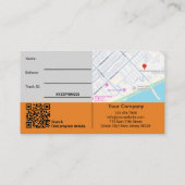 1買無料グレー黒オレンジの従業員の報酬 紹介カード (裏面)