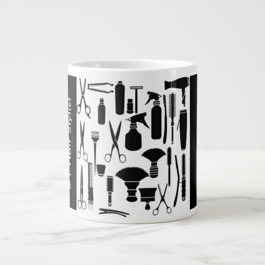 #1貿易ジャンボコーヒーマグのヘアスタイリストのツール ジャンボコーヒーマグカップ (正面)