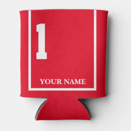 1赤(白馬鞍毛布カスタム) 缶クーラー