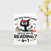 1週間に何日、6～7時間読むべき？ カード (黄色い花)