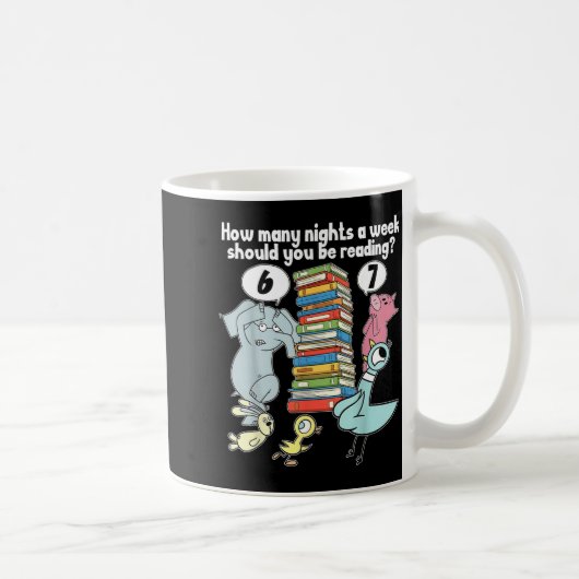 1週間に何晩本を読むべき? 6–7 コーヒーマグカップ (右)