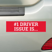 #1運転者問題は…印またはsticker/MAGNETです バンパーステッカー (車上)