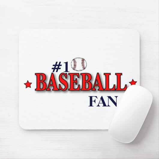 #1野球ファン マウスパッド (マウス)