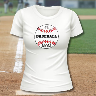 #1野球ママ Tシャツ