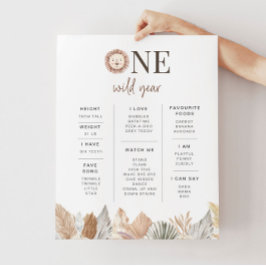 1野生のライオンのマイルストーンのポスター ポスター