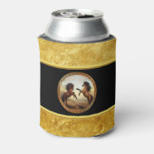 1金ゴールドフレーム馬 缶クーラー (缶裏面)