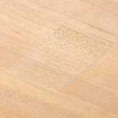 1金ゴールド結婚記念日 アクリル招待状 (レイダウン)