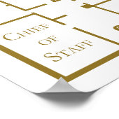 1階ウエストウィングザホワイトハウスフロアプラン ポスター (角)