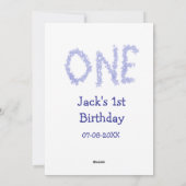 1青グリッター男モダンの子1歳 シーズンカード (裏面)