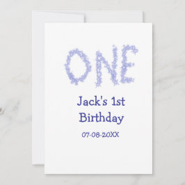 1青グリッター男モダンの子1歳 シーズンカード