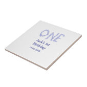 1青グリッター男モダンの子1歳 タイル (側面)