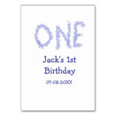 1青グリッター男モダンの子1歳 テーブルナンバー (裏面)