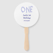 1青グリッター男モダンの子1歳 ハンドファン (裏面)