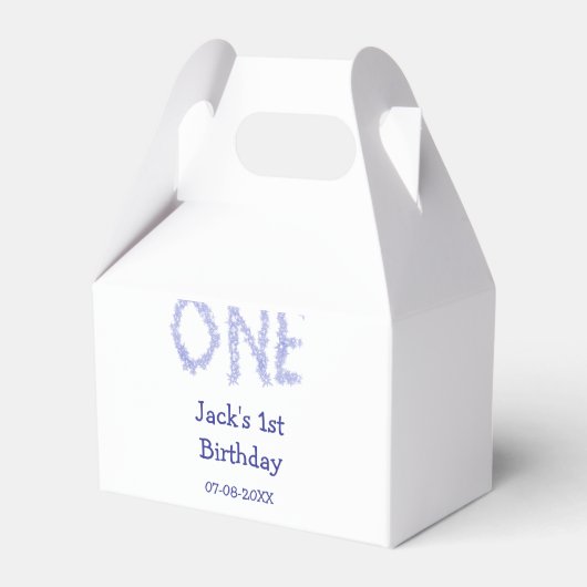 1青グリッター男モダンの子1歳 フェイバーボックス (正面サイド)