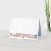 #1魚釣りのパパ カード (裏面)