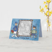 #1魚釣りのパパ カード (黄色い花)