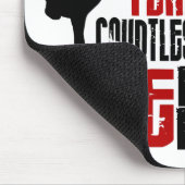 1黒帯2の空手のTシャツ及び服装 マウスパッド (コーナー)