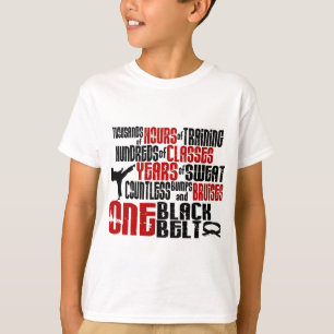 1黒帯2の空手のTシャツ及び服装 Tシャツ