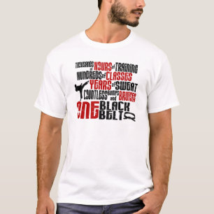 1黒帯2の空手のTシャツ及び服装 Tシャツ