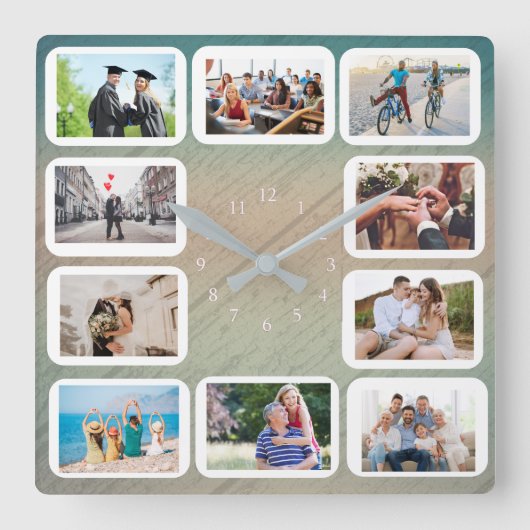 10あなたの両親が所有する唯一の時計 スクエア壁時計 (正面)