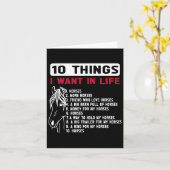 10おもしろいもの私は人生の馬の中で望んおもしろいだ数秒 カード (黄色い花)