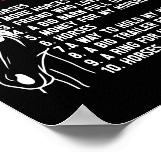 10おもしろいもの私は人生の馬の中で望んおもしろいだ数秒 ポスター (角)