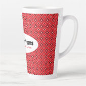 10おもしろい代の赤バンダナの母 カフェラテマグ (右)