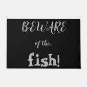 10おもしろい.珍しい魚に気を付け警告なさい ドアマット (正面)