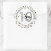 10か月マイルストーンベビーのグラフとバルーン ラウンドシール (バッグ)