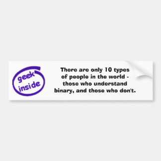 10だけがあります(削除されて) バンパーステッカー