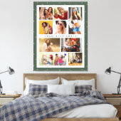 10つ星モダン緑スタイリッシュ名 キャンバスプリント (インサイチュ (寝室))