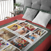 10つ星モダン緑スタイリッシュ名 フリースブランケット