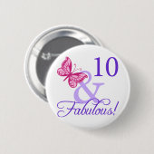 10と素晴らしい誕生日 缶バッジ (正面&裏面)