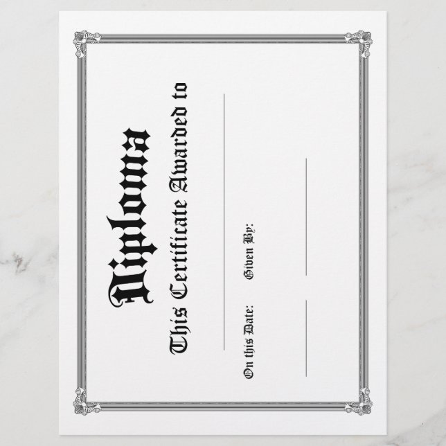 10のクラシックディプロマ・ブランクス・パック (正面)