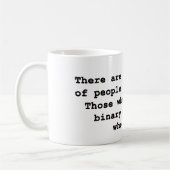 10のタイプの人々 コーヒーマグカップ (左)