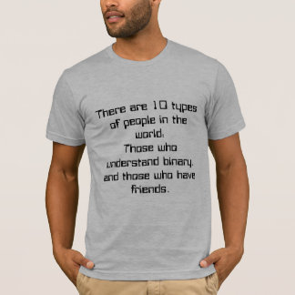 10のタイプの人々 Tシャツ
