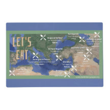 10のユダヤ系言語で食事の前のフレーズが書かれたLet's Eat!マップ