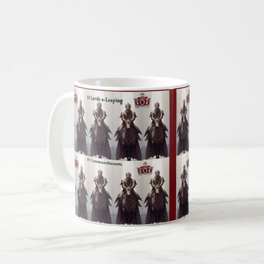 10の主が舞うクリスマス・マグカップの10日目 コーヒーマグカップ (正面左)