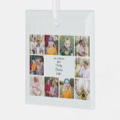 10の写真お母さんクリスマスが大好き ガラスオーナメント (正面左)