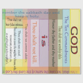 10の命令の包装紙 ラッピングペーパー (フラット)