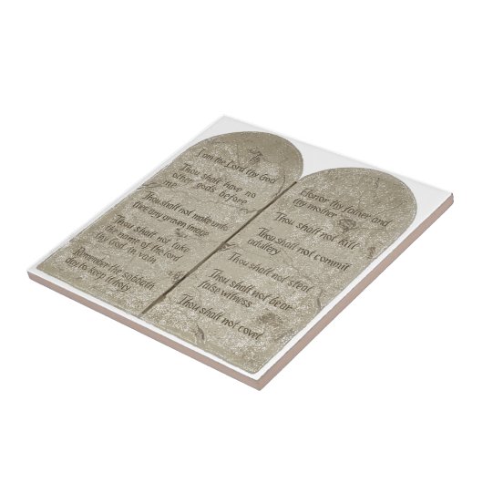 10の命令の陶磁器の写真のタイル タイル (側面)