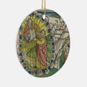 10の命令を受け取っている出国20 1-5モーゼ セラミックオーナメント (右)