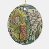 10の命令を受け取っている出国20 1-5モーゼ セラミックオーナメント (左)