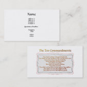 10の命令 名刺 (正面/裏面)