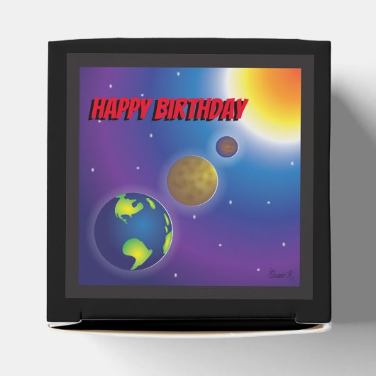 10の宇宙党の好意ボックスのセット フェイバーボックス (上部)